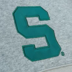 Men Mitchell & Ness Hoodies & Sweatshirts-Head Coach Hoodie Michigan State University