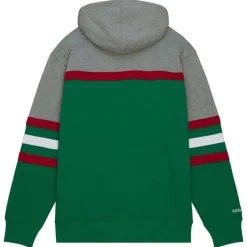Men Mitchell & Ness Hoodies & Sweatshirts-Head Coach Hoodie Milwaukee Bucks