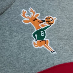 Men Mitchell & Ness Hoodies & Sweatshirts-Head Coach Hoodie Milwaukee Bucks