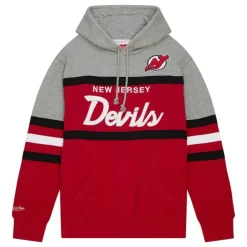 Men Mitchell & Ness Hoodies & Sweatshirts-Head Coach Hoodie New Jersey Devils