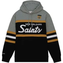 Men Mitchell & Ness Hoodies & Sweatshirts-Head Coach Hoodie New Orleans Saints