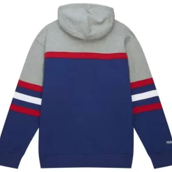 Men Mitchell & Ness Hoodies & Sweatshirts-Head Coach Hoodie New York Rangers