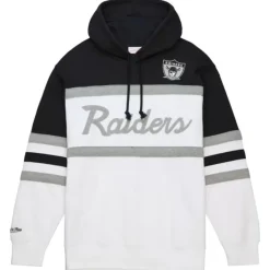 Men Mitchell & Ness Hoodies & Sweatshirts-Head Coach Hoodie Oakland Raiders