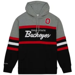 Men Mitchell & Ness Hoodies & Sweatshirts-Head Coach Hoodie Ohio State