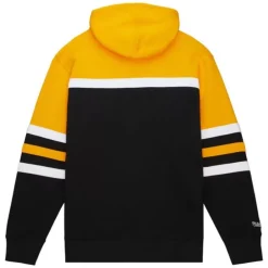 Men Mitchell & Ness Hoodies & Sweatshirts-Head Coach Hoodie Pittsburgh Steelers
