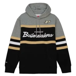 Men Mitchell & Ness Hoodies & Sweatshirts-Head Coach Hoodie Purdue University