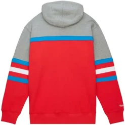 Men Mitchell & Ness Hoodies & Sweatshirts-Head Coach Hoodie Quebec Nordiques