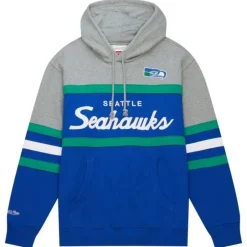 Men Mitchell & Ness Hoodies & Sweatshirts-Head Coach Hoodie Seattle Seahawks