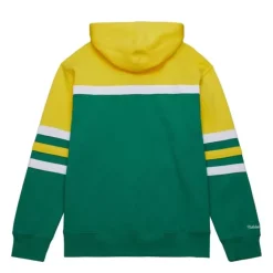 Men Mitchell & Ness Hoodies & Sweatshirts-Head Coach Hoodie Seattle Supersonics