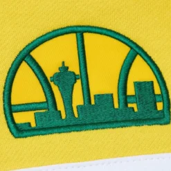 Men Mitchell & Ness Hoodies & Sweatshirts-Head Coach Hoodie Seattle Supersonics