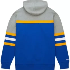 Men Mitchell & Ness Hoodies & Sweatshirts-Head Coach Hoodie St. Louis Blues