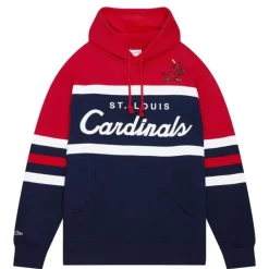 Men Mitchell & Ness Hoodies & Sweatshirts-Head Coach Hoodie St. Louis Cardinals