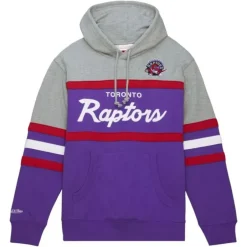 Men Mitchell & Ness Hoodies & Sweatshirts-Head Coach Hoodie Toronto Raptors