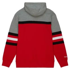 Men Mitchell & Ness Hoodies & Sweatshirts-Head Coach Hoodie University Of Wisconsin - Madison