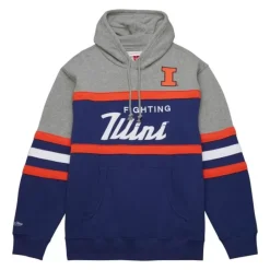 Men Mitchell & Ness Hoodies & Sweatshirts-Head Coach Hoodie University Of Illinois U-C