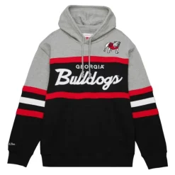 Men Mitchell & Ness Hoodies & Sweatshirts-Head Coach Hoodie University Of Georgia