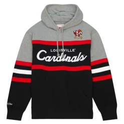 Men Mitchell & Ness Hoodies & Sweatshirts-Head Coach Hoodie University Of Louisville