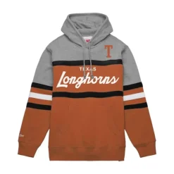 Men Mitchell & Ness Hoodies & Sweatshirts-Head Coach Hoodie University Of Texas At Austin