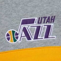 Men Mitchell & Ness Hoodies & Sweatshirts-Head Coach Hoodie Utah Jazz