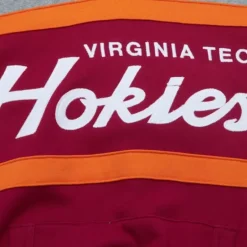 Men Mitchell & Ness Hoodies & Sweatshirts-Head Coach Hoodie Virginia Tech