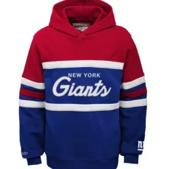Youth Mitchell & Ness Big Kids-Head Coach Hoody New York Giants