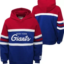 Youth Mitchell & Ness Big Kids-Head Coach Hoody New York Giants