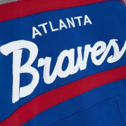 Men Mitchell & Ness Hoodies & Sweatshirts-Headcoach Hoody Atlanta Braves
