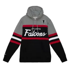 Men Mitchell & Ness Hoodies & Sweatshirts-Headcoach Hoody Atlanta Falcons