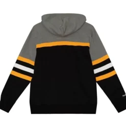 Men Mitchell & Ness Hoodies & Sweatshirts-Headcoach Hoody Boston Bruins