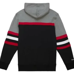 Men Mitchell & Ness Hoodies & Sweatshirts-Headcoach Hoody Chicago Blackhawks