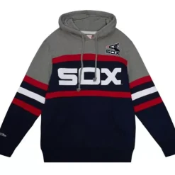 Men Mitchell & Ness Hoodies & Sweatshirts-Headcoach Hoody Chicago White Sox