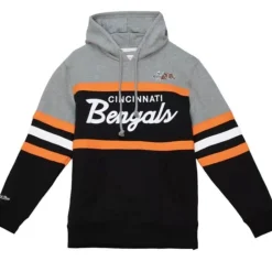 Men Mitchell & Ness Hoodies & Sweatshirts-Headcoach Hoody Cincinnati Bengals