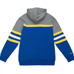Men Mitchell & Ness Hoodies & Sweatshirts-Headcoach Hoody Golden State Warriors