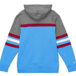 Men Mitchell & Ness Hoodies & Sweatshirts-Headcoach Hoody Houston Oilers