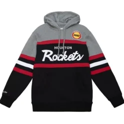 Men Mitchell & Ness Hoodies & Sweatshirts-Headcoach Hoody Houston Rockets