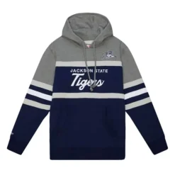 Men Mitchell & Ness Hoodies & Sweatshirts-Headcoach Hoody Jackson State University