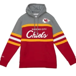 Men Mitchell & Ness Hoodies & Sweatshirts-Headcoach Hoody Kansas City Chiefs