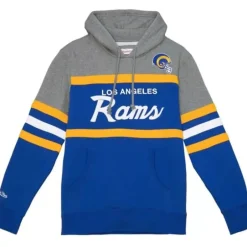 Men Mitchell & Ness Hoodies & Sweatshirts-Headcoach Hoody Los Angeles Rams