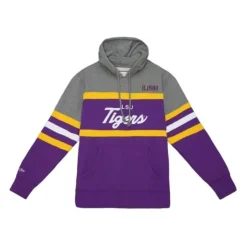 Men Mitchell & Ness Hoodies & Sweatshirts-Headcoach Hoody Louisiana State University