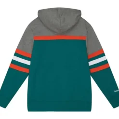 Men Mitchell & Ness Hoodies & Sweatshirts-Headcoach Hoody Miami Dolphins
