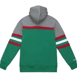 Men Mitchell & Ness Hoodies & Sweatshirts-Headcoach Hoody Milwaukee Bucks