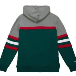 Men Mitchell & Ness Hoodies & Sweatshirts-Headcoach Hoody Minnesota Wild