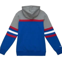 Men Mitchell & Ness Hoodies & Sweatshirts-Headcoach Hoody New Jersey Nets
