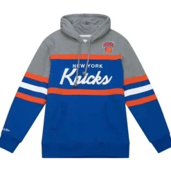 Men Mitchell & Ness Hoodies & Sweatshirts-Headcoach Hoody New York Knicks