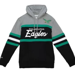 Men Mitchell & Ness Hoodies & Sweatshirts-Headcoach Hoody Philadelphia Eagles