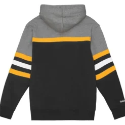 Men Mitchell & Ness Hoodies & Sweatshirts-Headcoach Hoody Pittsburgh Steelers