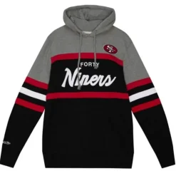 Men Mitchell & Ness Hoodies & Sweatshirts-Headcoach Hoody San Francisco 49Ers