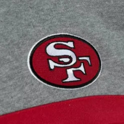 Men Mitchell & Ness Hoodies & Sweatshirts-Headcoach Hoody San Francisco 49Ers