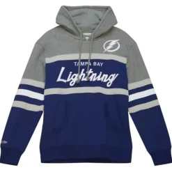 Men Mitchell & Ness Hoodies & Sweatshirts-Headcoach Hoody Tampa Bay Lightning