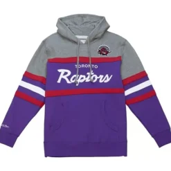 Men Mitchell & Ness Hoodies & Sweatshirts-Headcoach Hoody Toronto Raptors